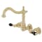 Kingston Brass KS1252PKL Duchess Two-Handle Wall Mount Bathroom Faucet, Polished Brass KS1252PKL - alternate 1